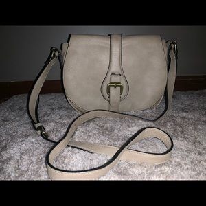 Tan saddle bag